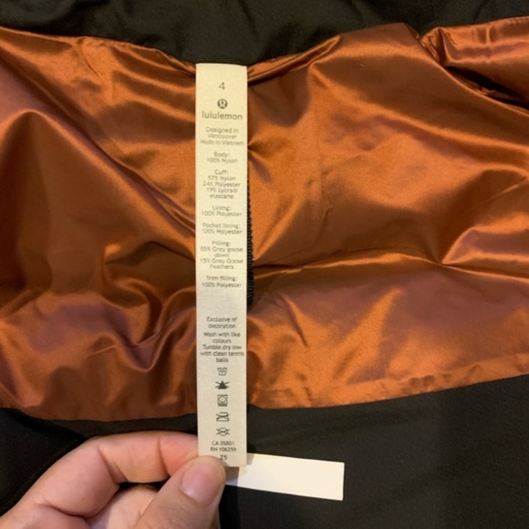 Lululemon Wunder Puff Sunset Orange - Picture 7 of 8